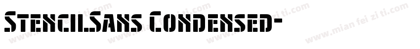 StencilSans Condensed字体转换